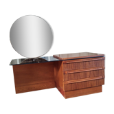 Wood and glass dressing table 1970