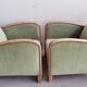 Pair of club art deco armchairs