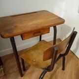 Desk and children's chair