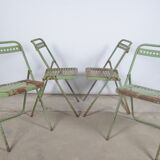 Chaises pliantes en métal plichaise Souvignet