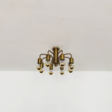 Sputnik brass flush lamp
