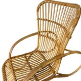 Vintage rattan armchair / single seat armchair / lounge chair