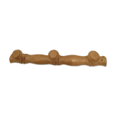Wooden coat rack 3 pateres mural