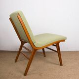 Set of 3 Danish armchairs, laminated beech and mahogany, model AX, Peter Hvidt.