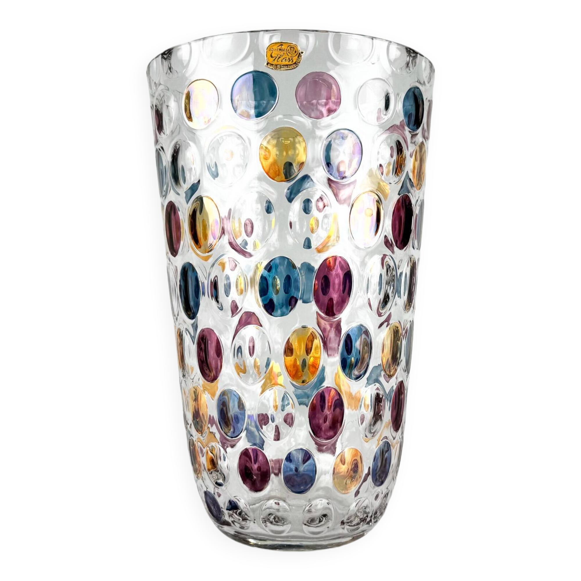 1950's Blown Vase by Max Kannegiesser, Czechoslovakia