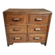Vintage French Oak Chest of Drawers – 1930s, Solid Oak Storage Cabinet with Four Drawers