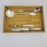 Ménagère Boulenger 88 pièces en métal argenté modèle coquille