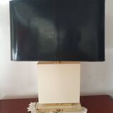 70s lamp brass lacquered wood