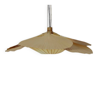 Rare Uchiwa Hana chandelier by Ingo Maurer – Japanese paper and bamboo