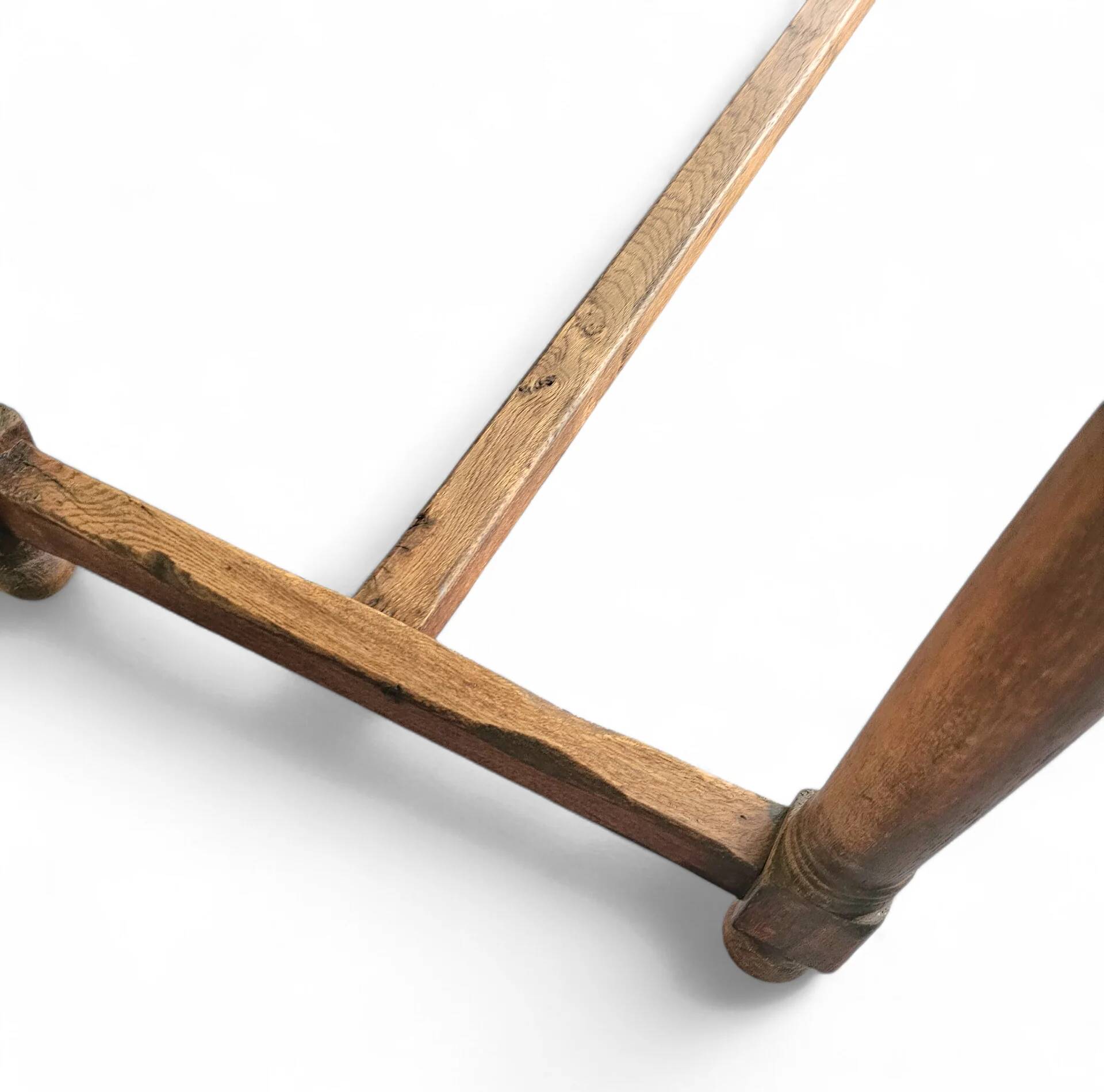 Solid oak French dining table / desk / 1900s