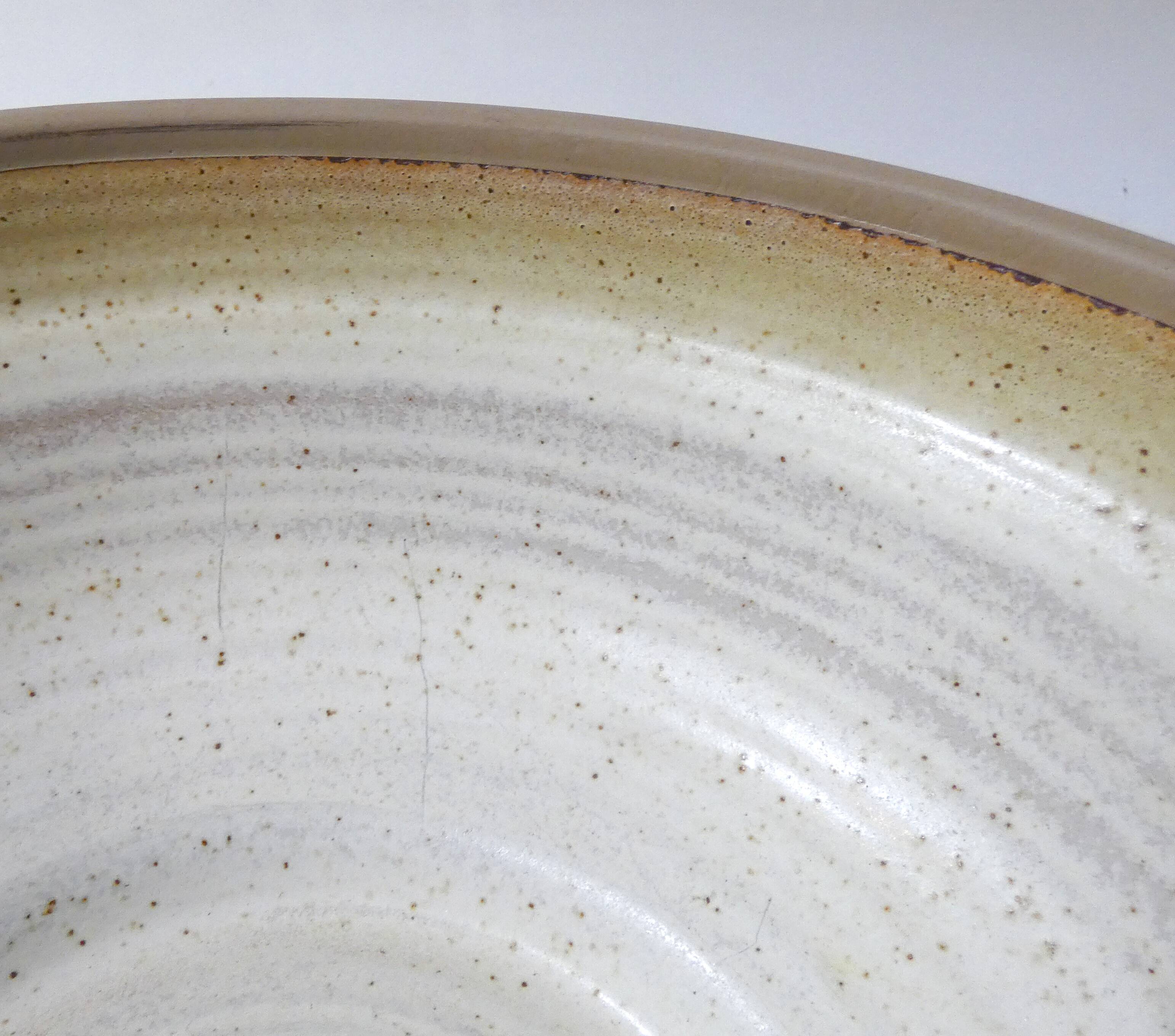 Vintage stoneware salad bowl