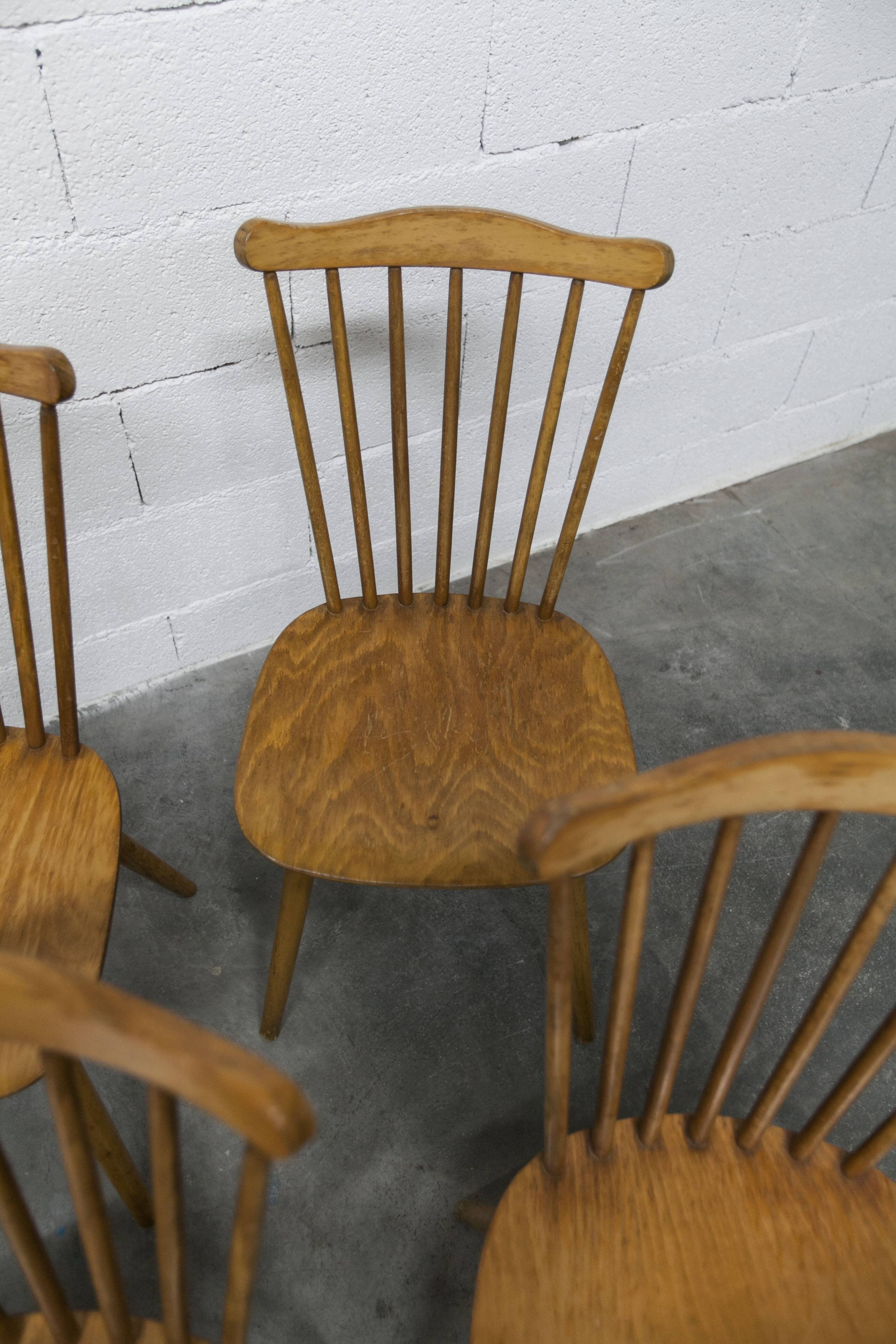 Ensemble de 6 chaises Baumann modèle Menuet