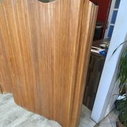 Paravent style Baumann bois autoportant vague pliable vintage 1950