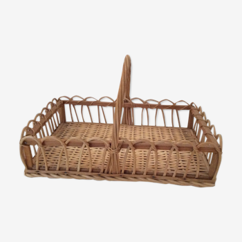 Panier ancien rotin