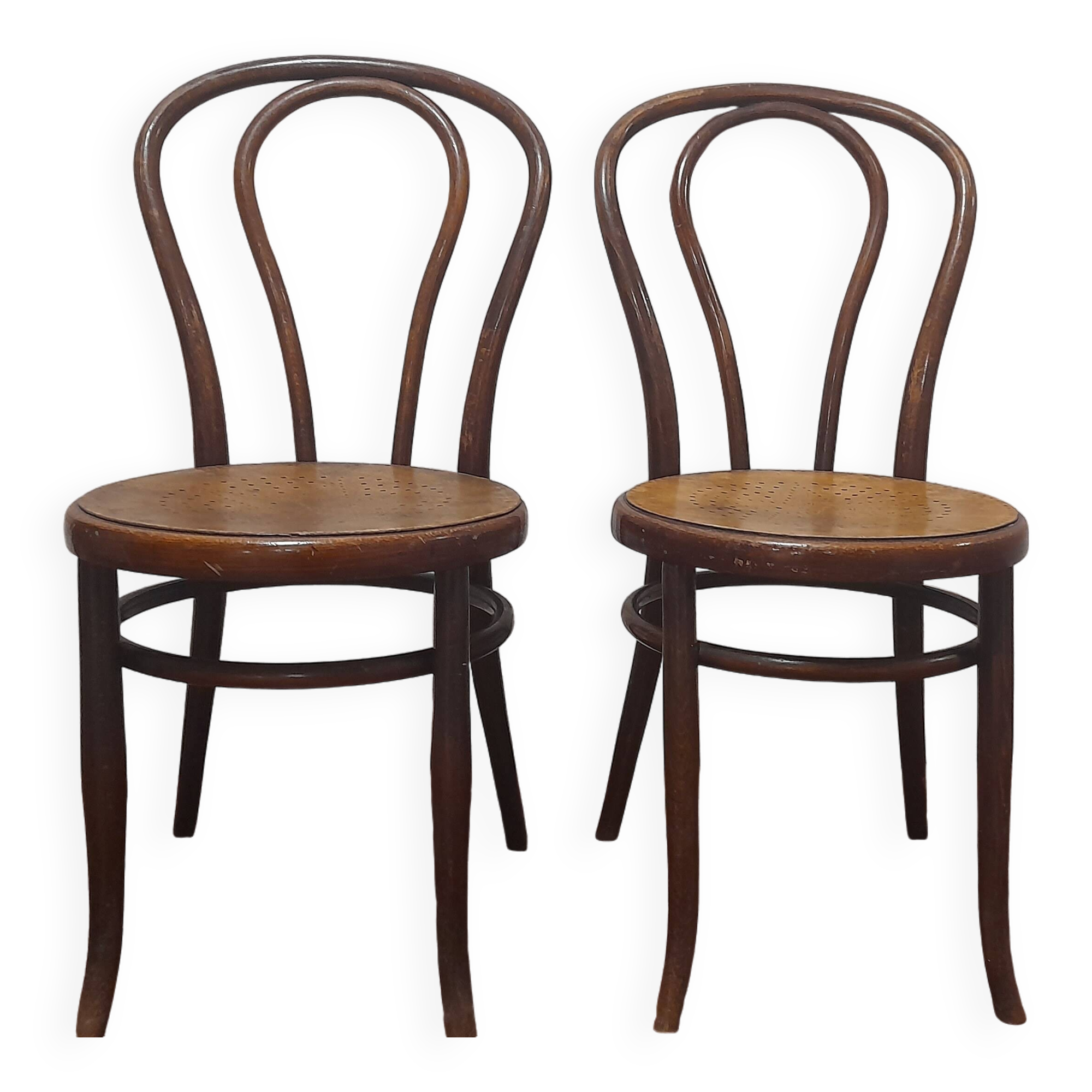 Pair of Thonet bistro chairs