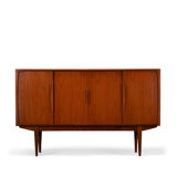 Danish teak high buffet, 1960s