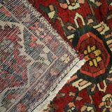 Tapis persan vintage en laine rouge tissée à la main - 211x306cm