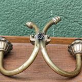 Pair of brass wall lights, 1950s