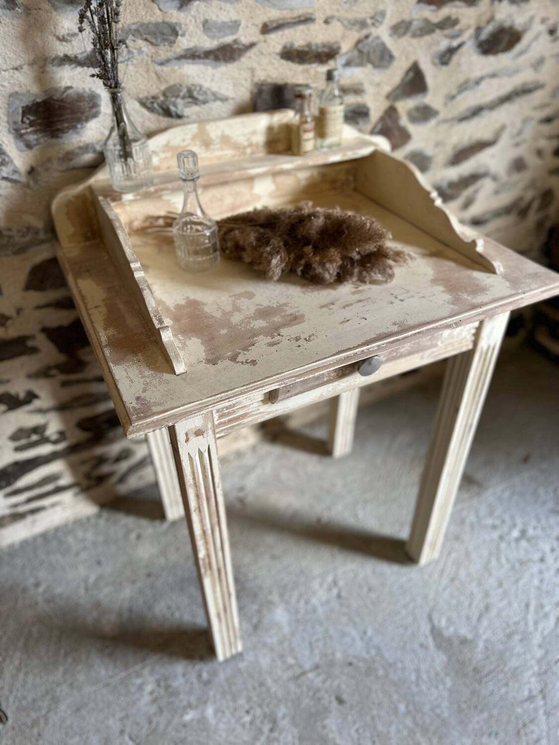 Small vintage patinated piece of furniture