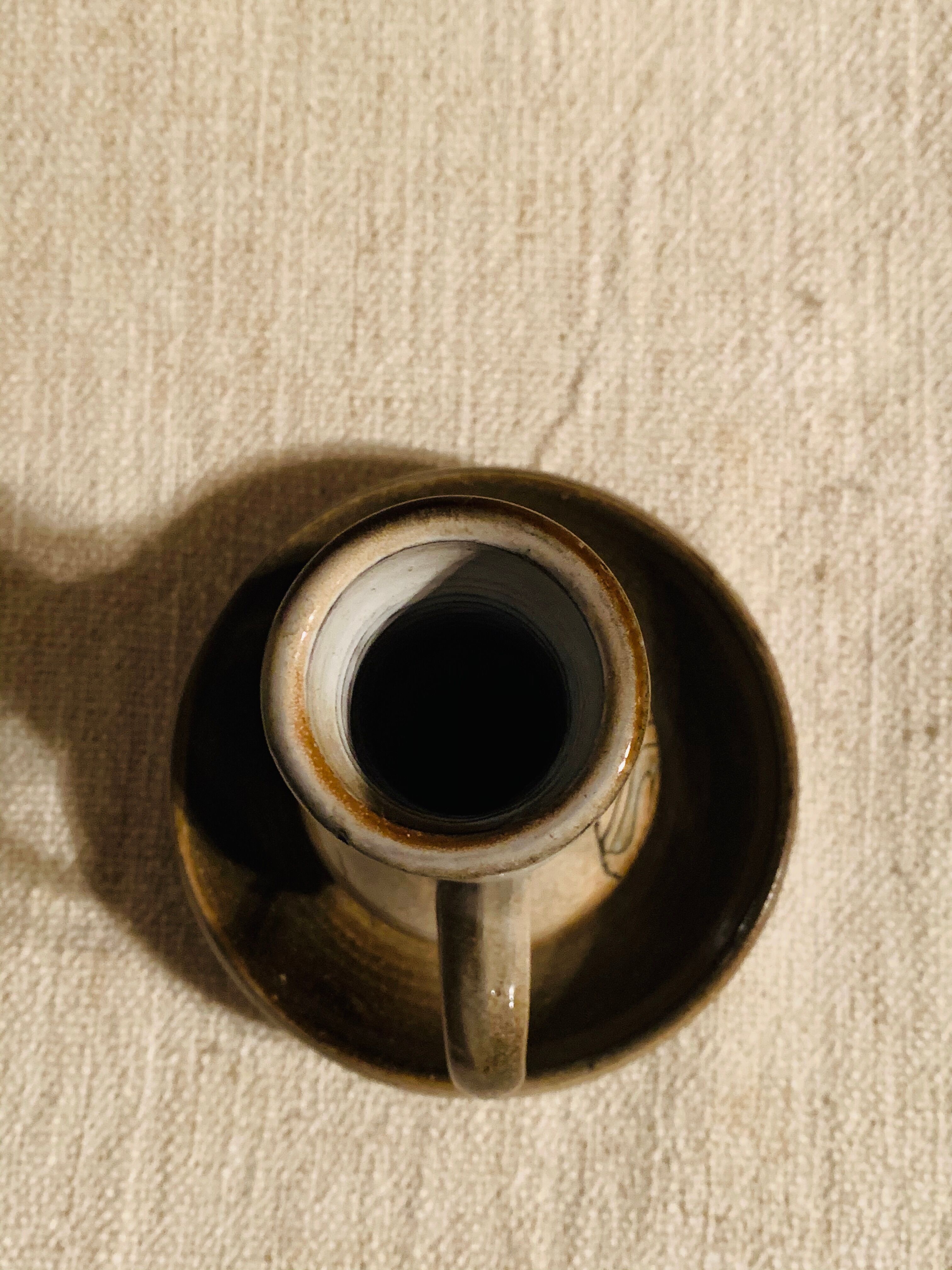 Vintage modernist ceramic candle