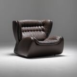 One-seat lounge sofa model pasha, manufactured in the 1970s by durlet, belgium.