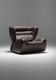One-seat lounge sofa model pasha, manufactured in the 1970s by durlet, belgium.