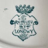 6 Longwy Ironstone Flat Plates, Richelieu Pattern