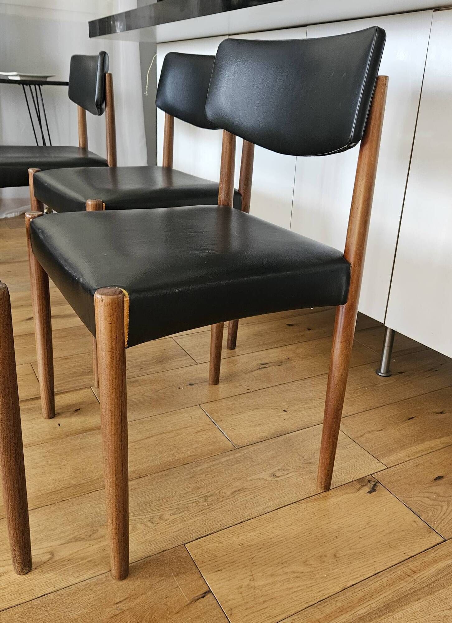 Set of 5 vintage "Scandinavian" chairs Zetel Behaagt / BeHaegel