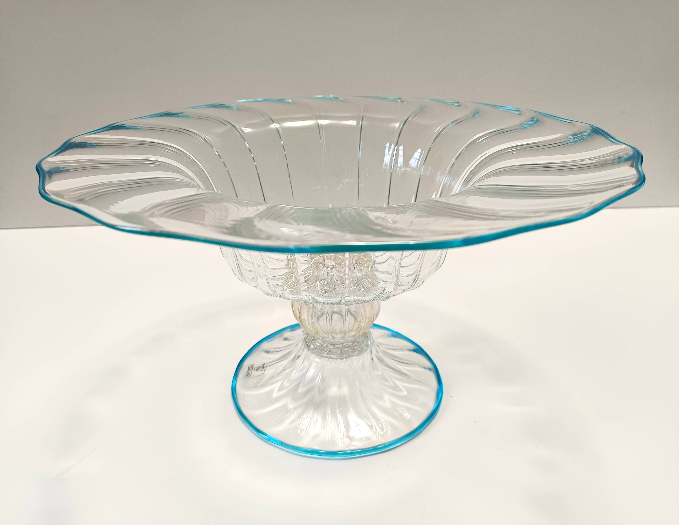 Murano Glass Centerpiece - Pedestal Bowl attr. to Alberto Doná, Italy