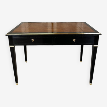 Small old black desk 20th century