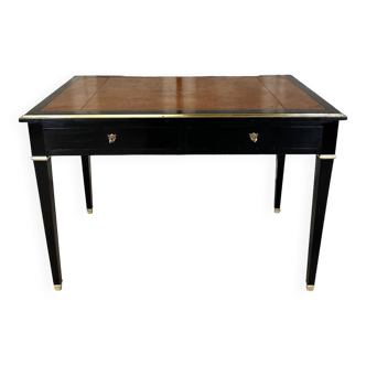 Small old black desk 20th century