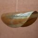 Handmade lotus-shaped brass pendant light