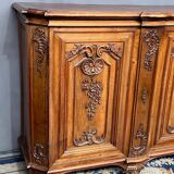Louis XV style carved walnut chest of drawers