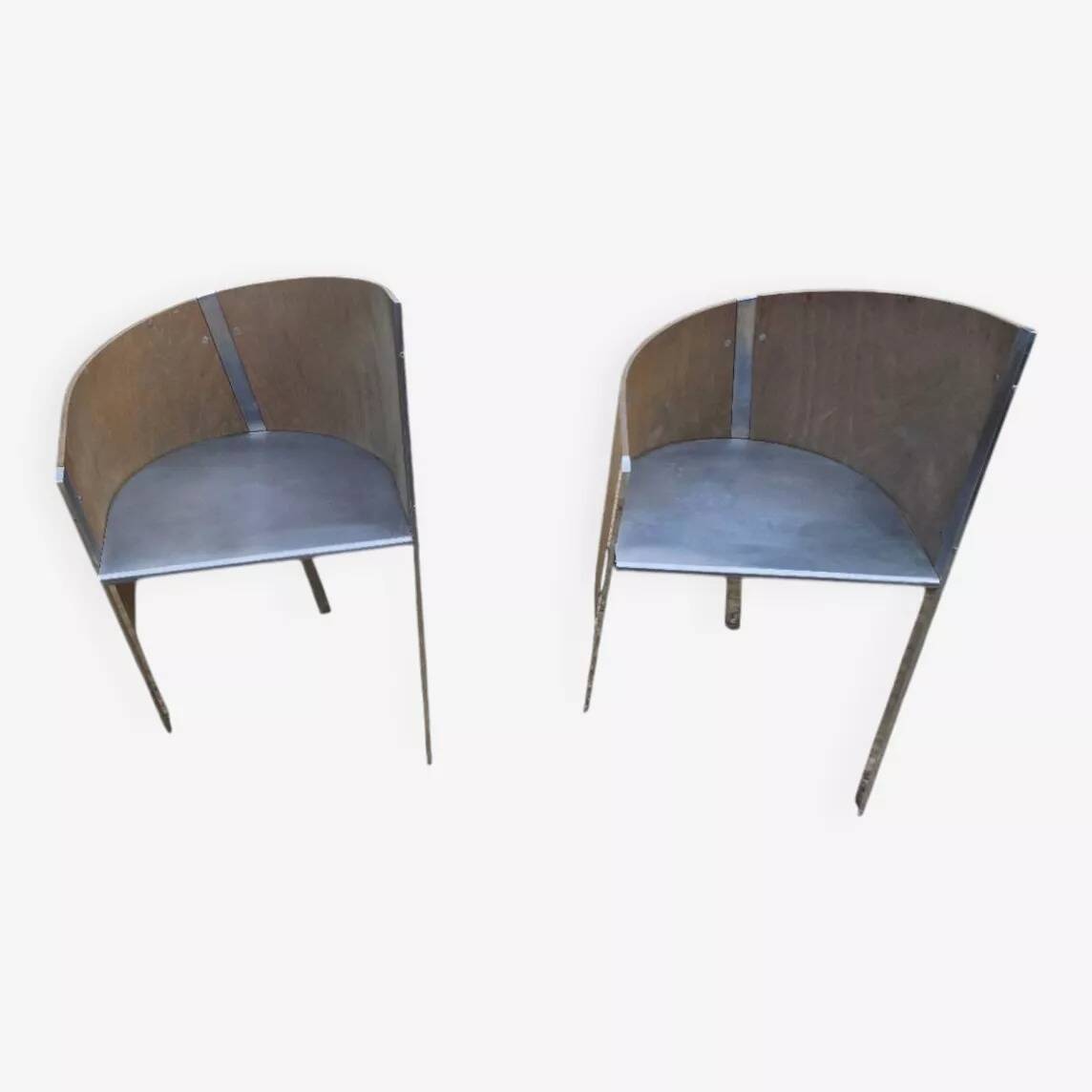 Pair of armchairs Paolo Pallucco & Mireille Rivier circa 1988 Italy