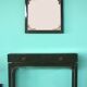 Emerald Green Console with Mirror, Italy, Set of 2