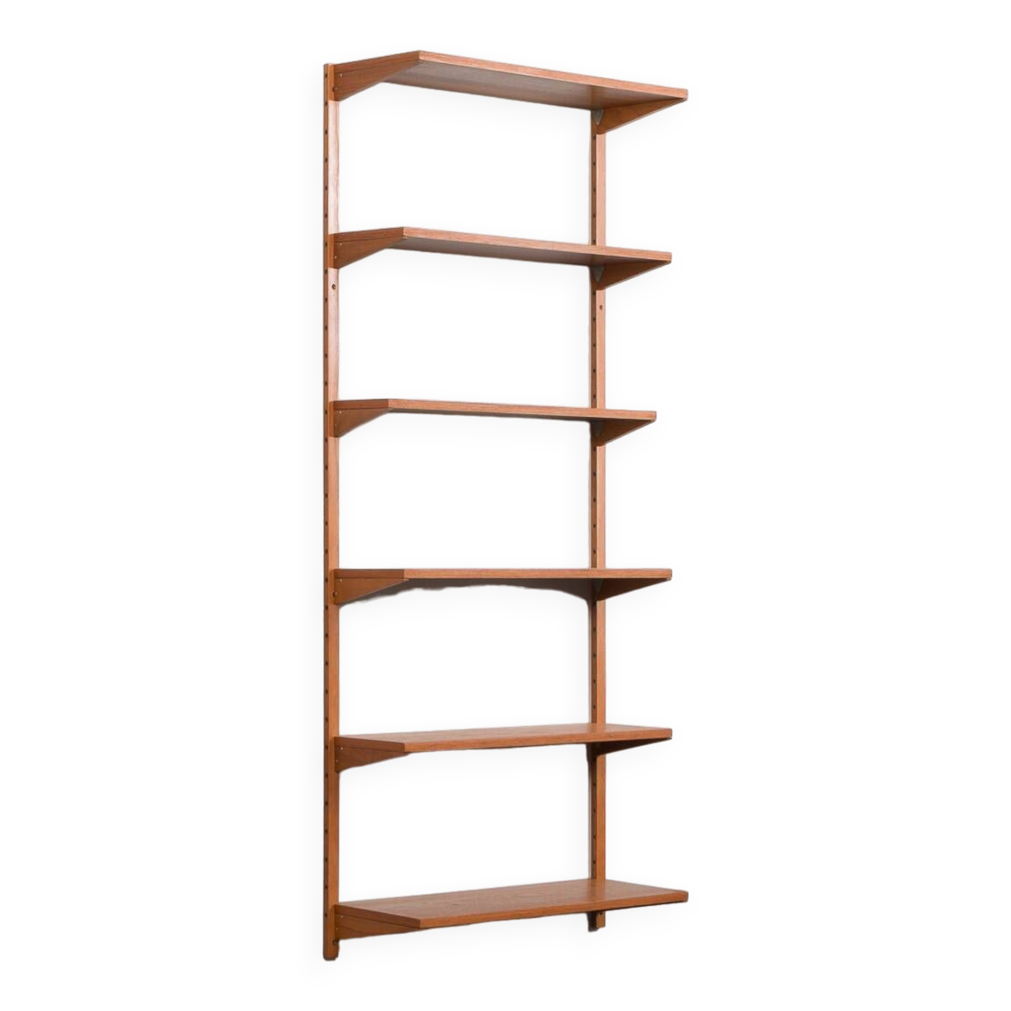 Preben Sorensen Danish teak mid century shelves by PS system Randers, 1960s