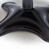 Black Lounge Chair - Fiberglass, Leather