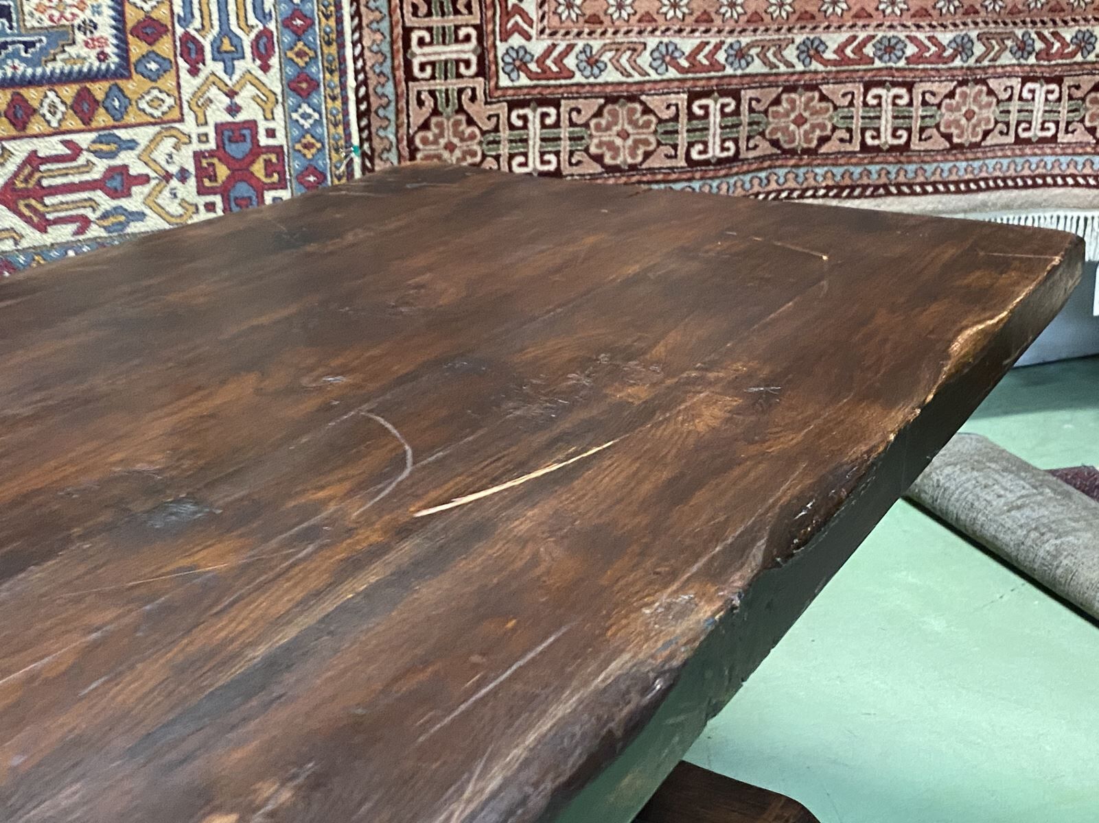 1930s oak monastery table