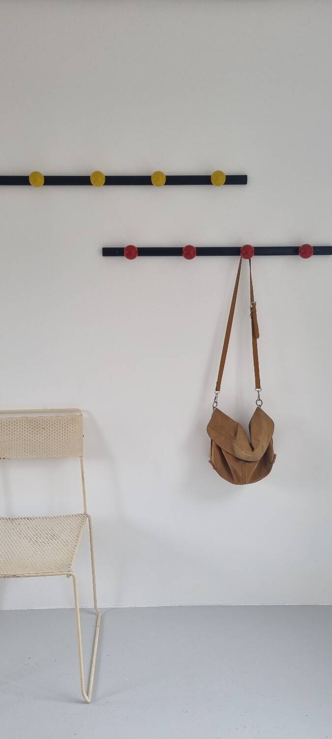 Duo of 4 and 5 ball coat racks