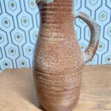 Sandstone pitcher signed Jeanne and Norbert Pierlot