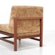 Wooden armchair covered in fabric, Italy, 1960s.