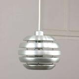 Vintage Italian Aluminum Beehive Pendant Lamp, 80s