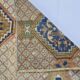 Tapis turc vintage rose et bleu sku 3116