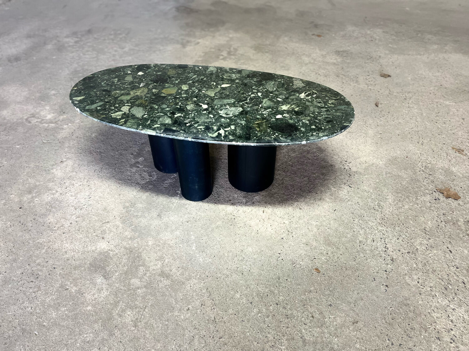 Coffee table marble feet steel