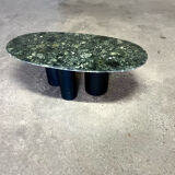 Coffee table marble feet steel