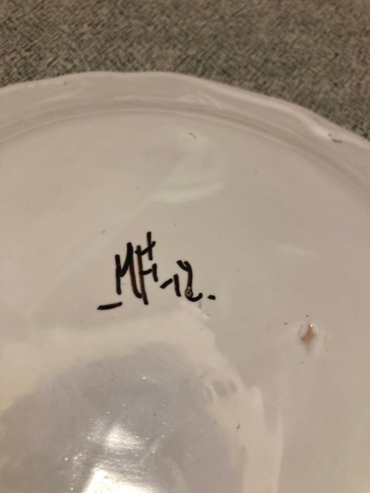 Moustiers bird plate