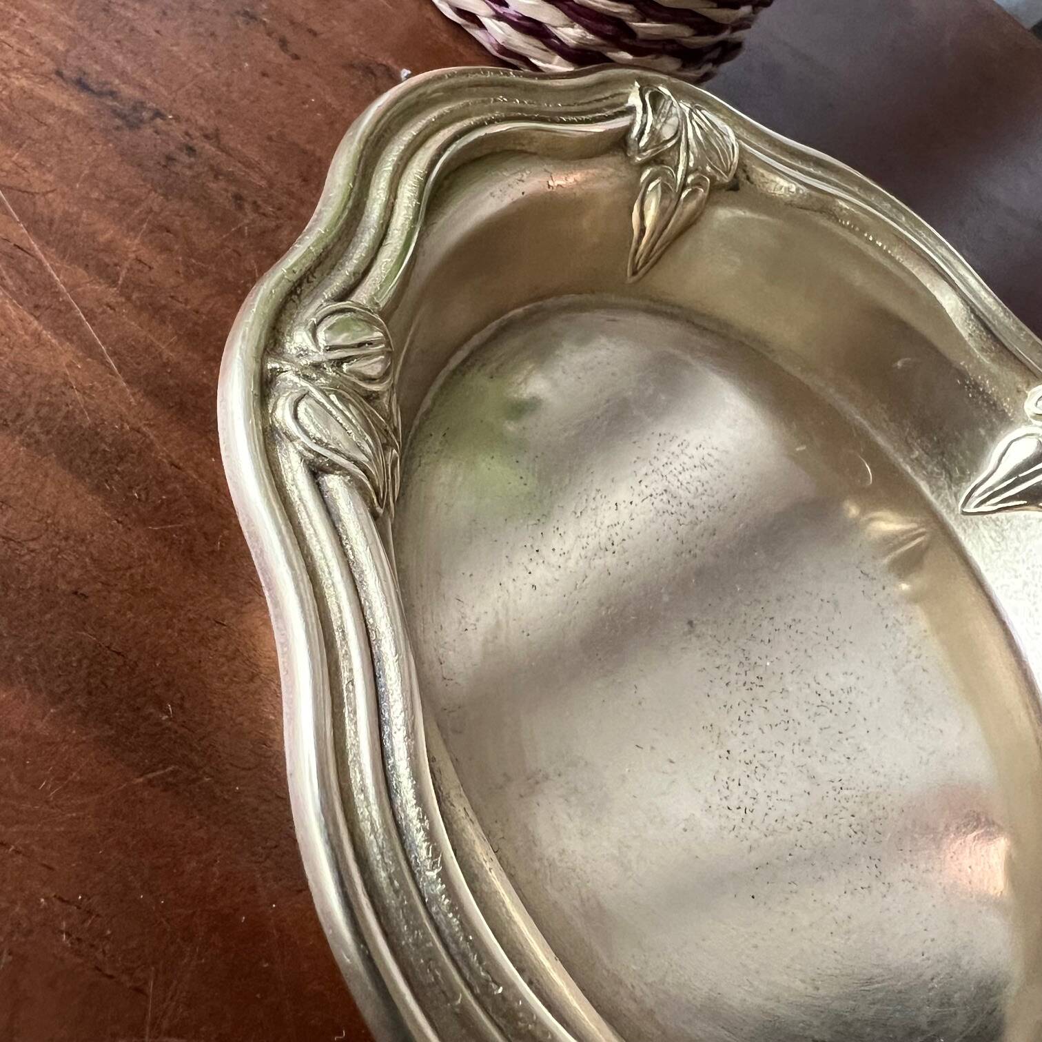 Bronze cup, chiseled