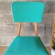 Beech chair compass feet 50s- 60s vinyl - vintage