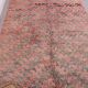 Pink Vintage Moroccan Rug 180 x 360 - Berber Wool Rug - Handmade Rug Boho