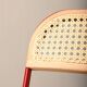 Giancarlo Piretti Plia Folding Chair in Red and Straw for Castelli, Italy